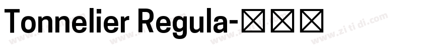 Tonnelier Regula字体转换
